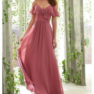 Morilee Bridesmaids 21601 Ruffle Maxi Dress